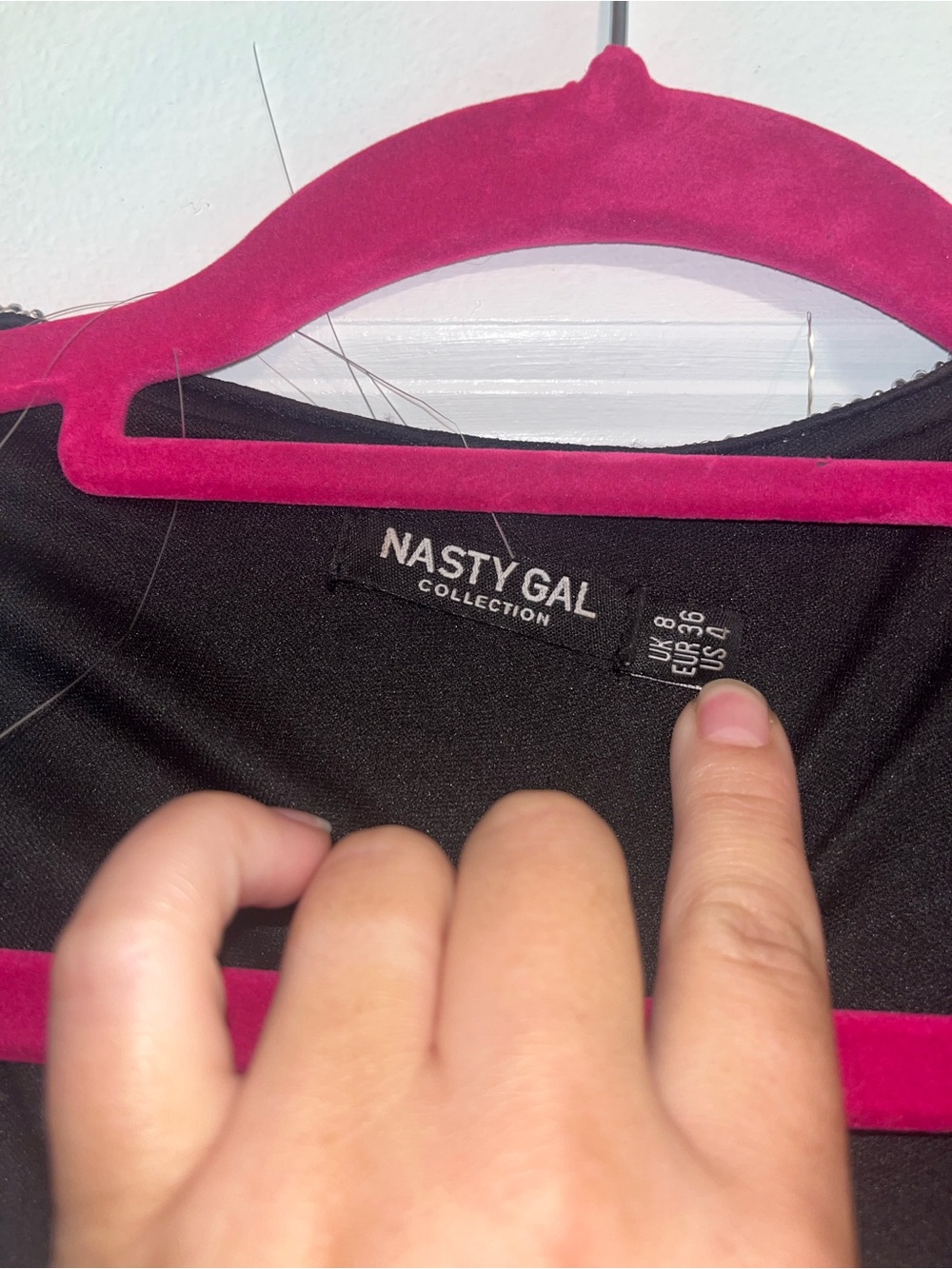 Nasty Gal Silver, Pink & Blue Layered Tinsel Jacket - Picture 3 of 3